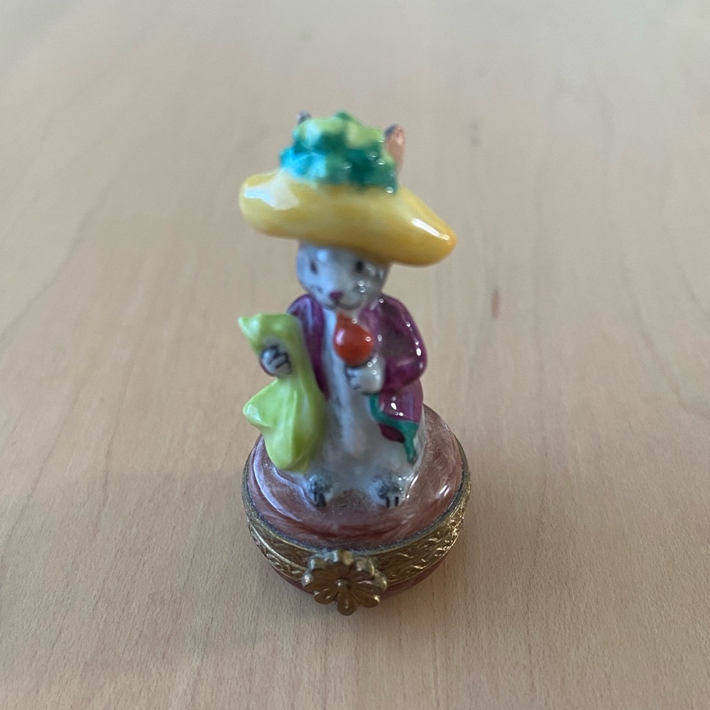 Genuine Limoges Mini Rabbit/Bunny box
